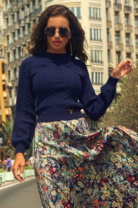 Jersey Bismuto Camaleónica By Capriche Madreselva Moda