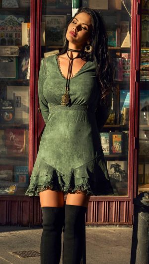 Vestido Anturio Camaleónica By Capriche Madreselva Moda