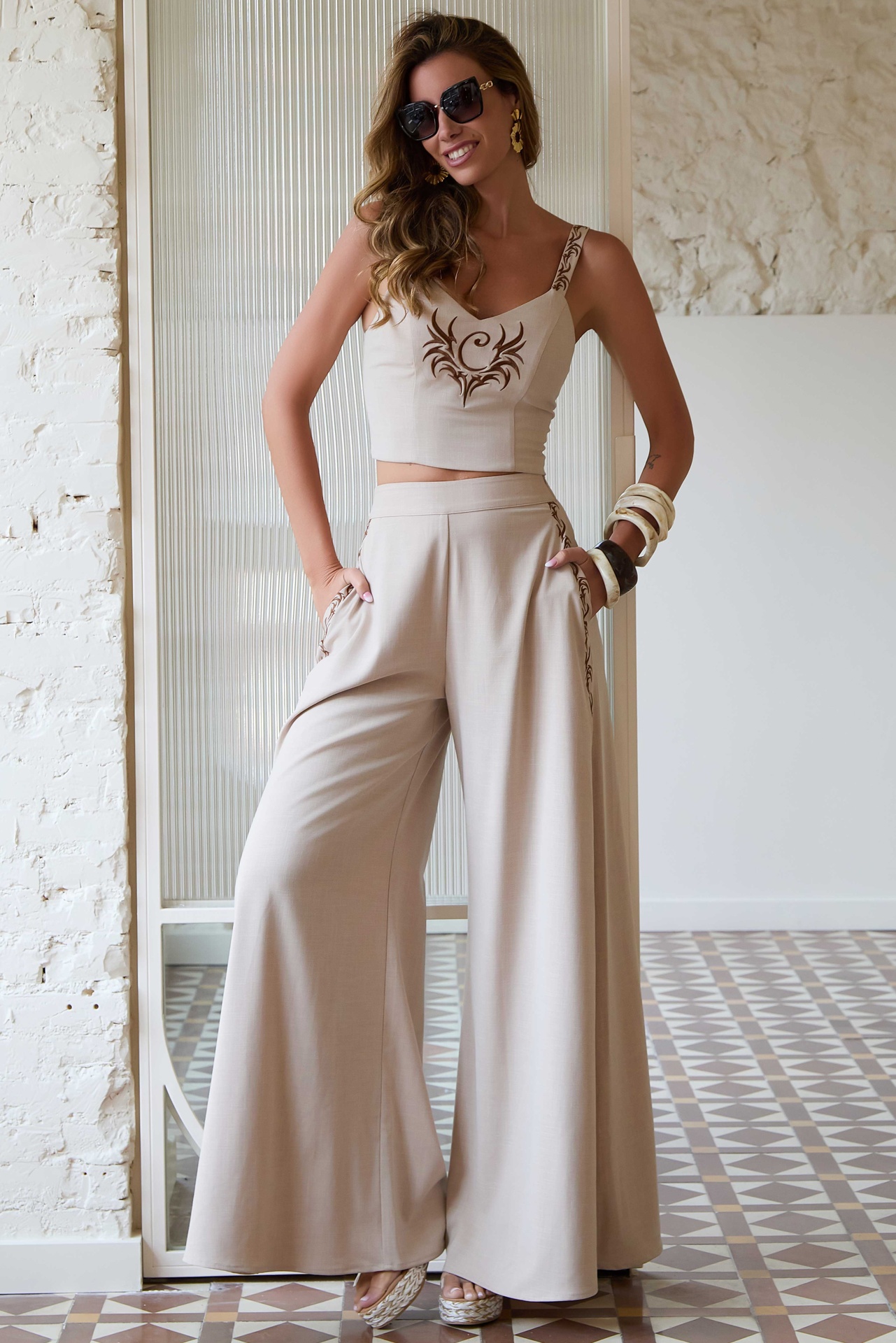 Pantalón Canario Camaleónica By Capriche Madreselva Moda