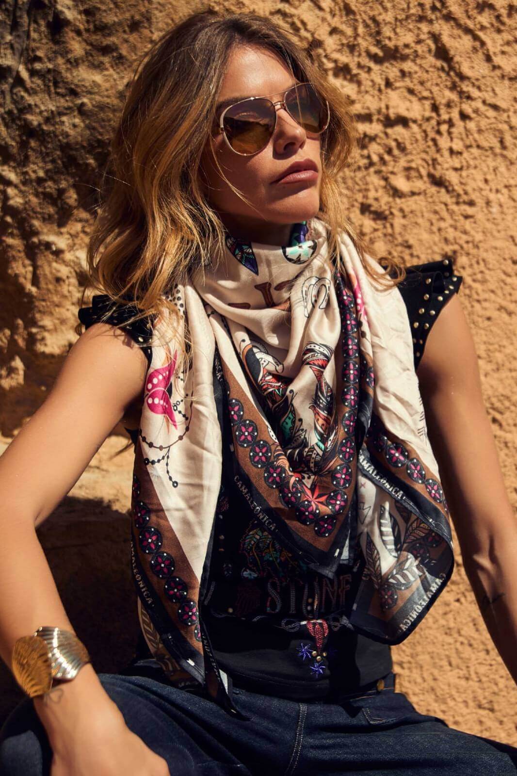 Pañuelo Trek Camaleónica By Capriche Madreselva Moda